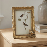 Gold Bird Accent Photo Frame