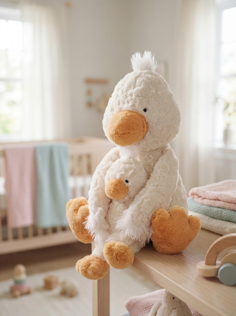 Mama & Baby Duck Plush Set – Soft Stuffed Duck Toy Gift Set (detail view 2)