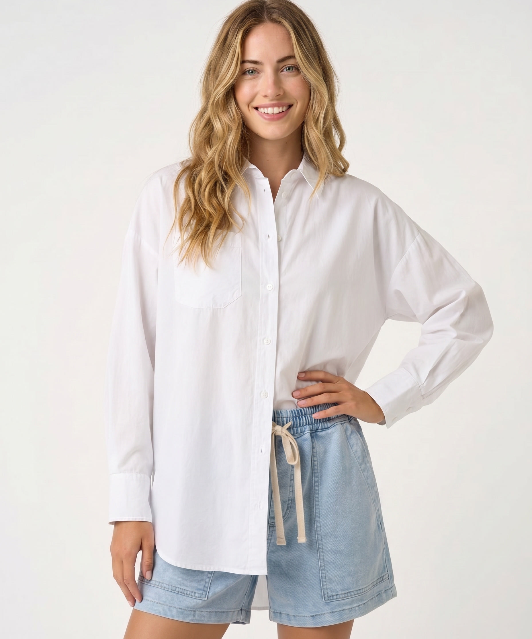 Harper Oversized Button Down Shirt