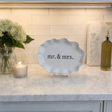 Mr. & Mrs. Melamine Platter