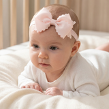Baby & Toddler Scallop Grosgrain Bow Headband - Soft Elastic (detail view 8)