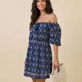 Midnight Bloom Mini Dress