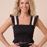 Charleston Lace Crop Top