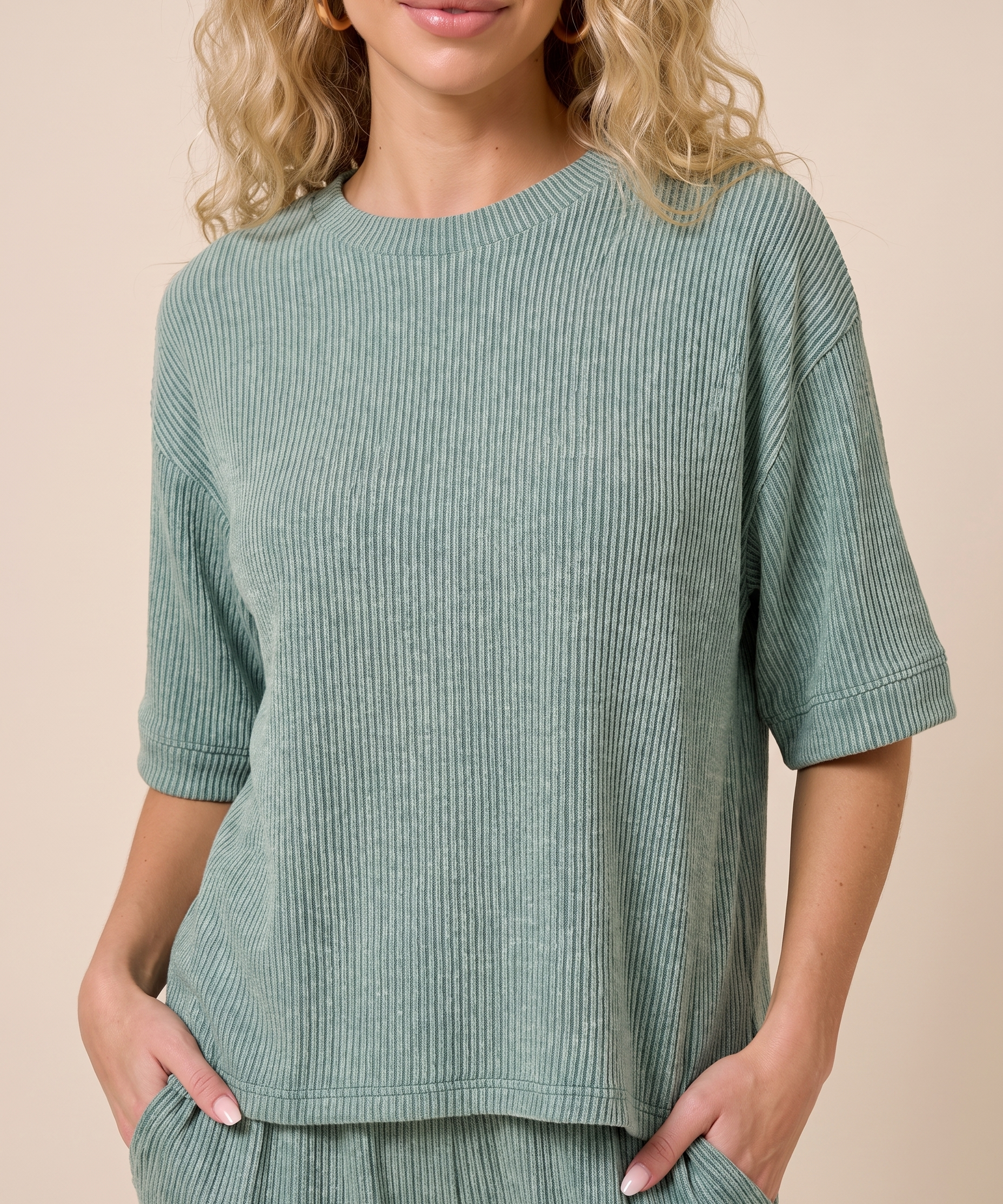 Weekend Rib Knit Tee