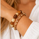 caramel bracelet pair model view