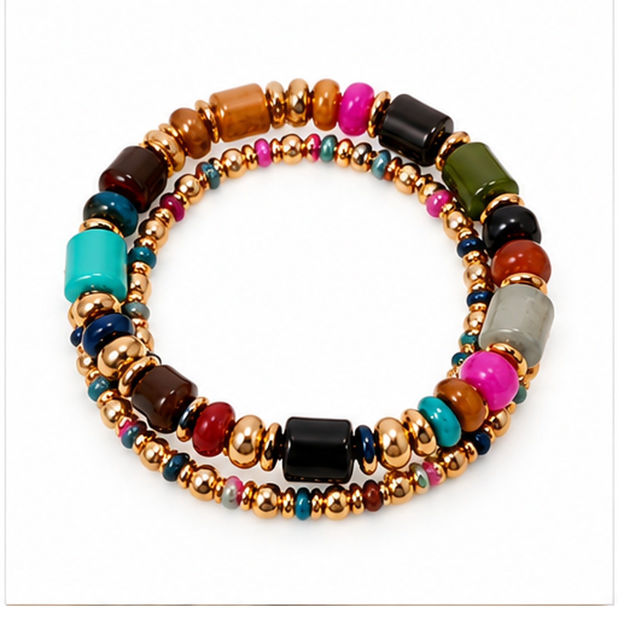 multi bracelet pair studio view
