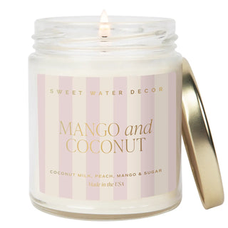 Mango and Coconut 9oz Soy Candle