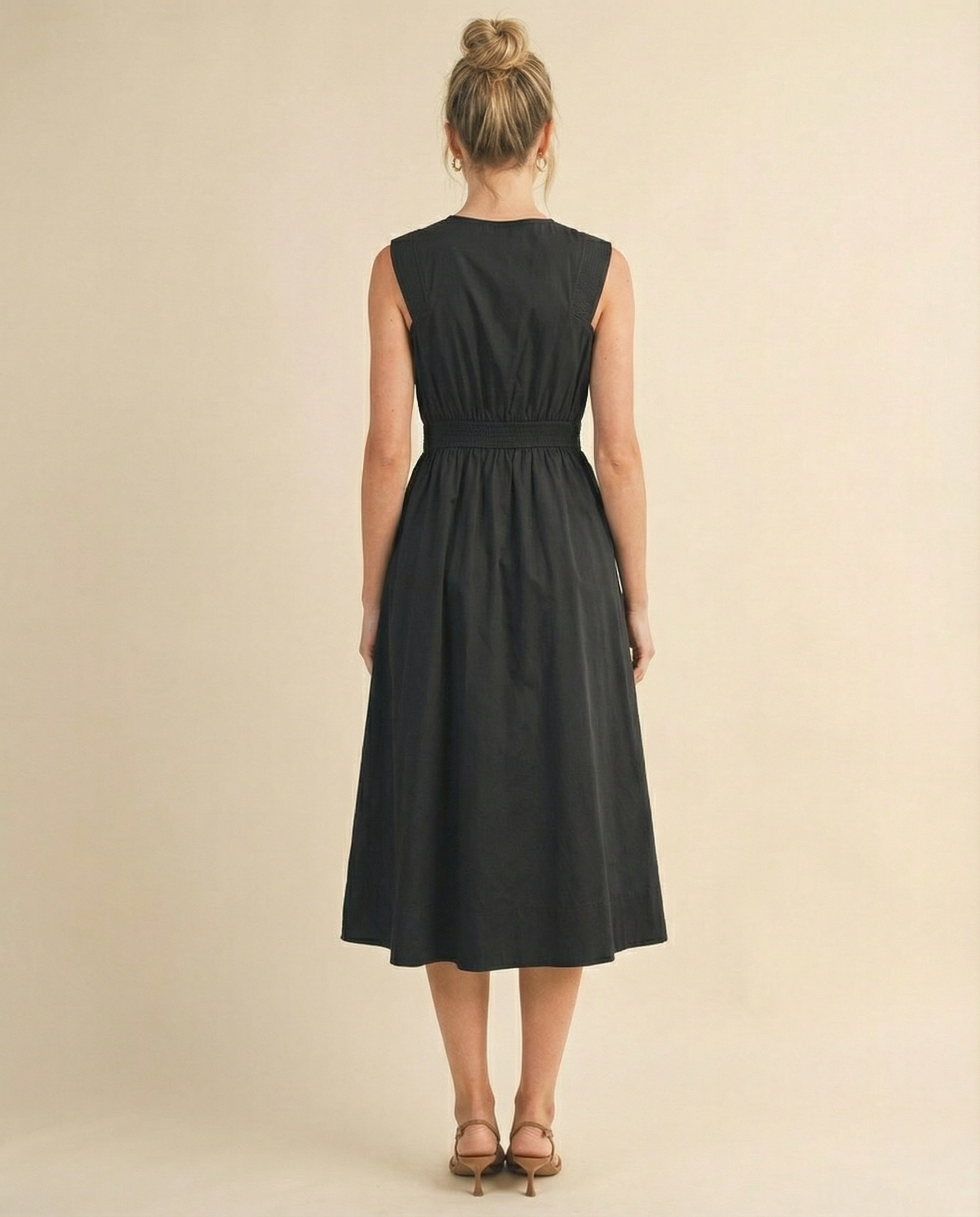 Modern Muse Zip Midi Dress (detail view 2)