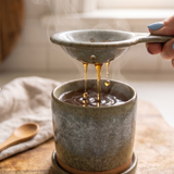 Pour Over Tea For One with Cup & Saucer