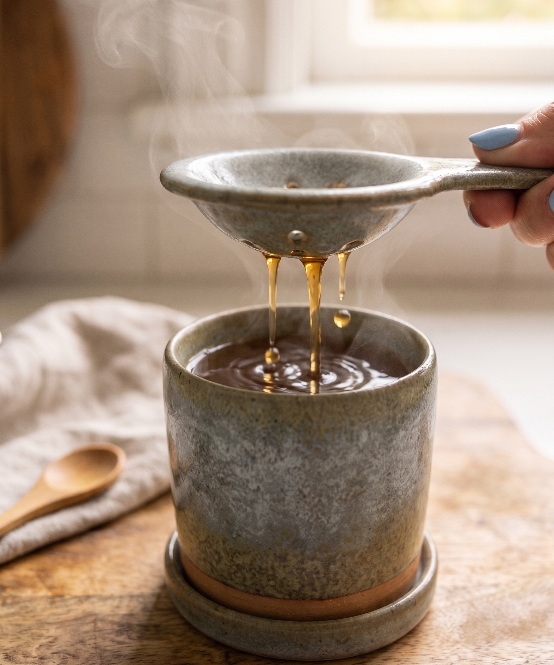 Pour Over Tea For One with Cup & Saucer