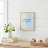 She Will Not Fall Scripture Print Artwork