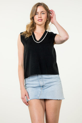 Sleeveless Knit Top