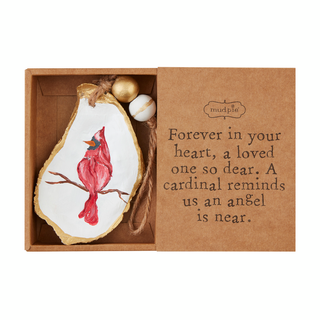 Cardinal Oyster Ornament