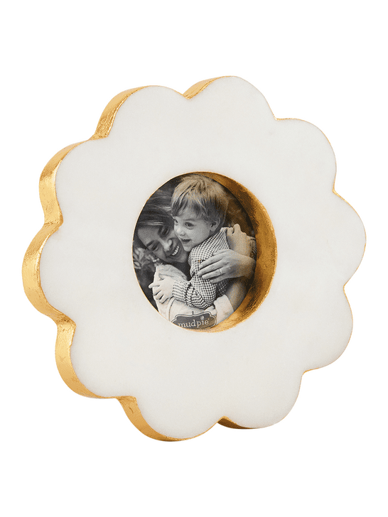 Scallop Marble Picture Frame