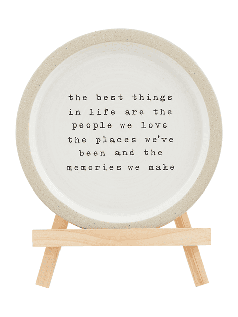 Plate W/ Easel - Best Things