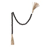 Wood Bead Garland w/ Tassels