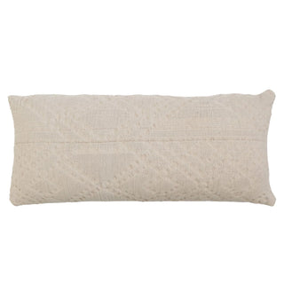 Woven Cotton Lumbar Pillow