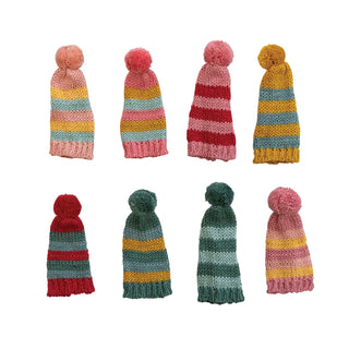 Pom Pom Hat Bottle Topper