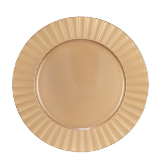 Decorative Edge Gold Charger