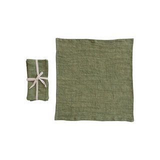 Green Linen Napkins