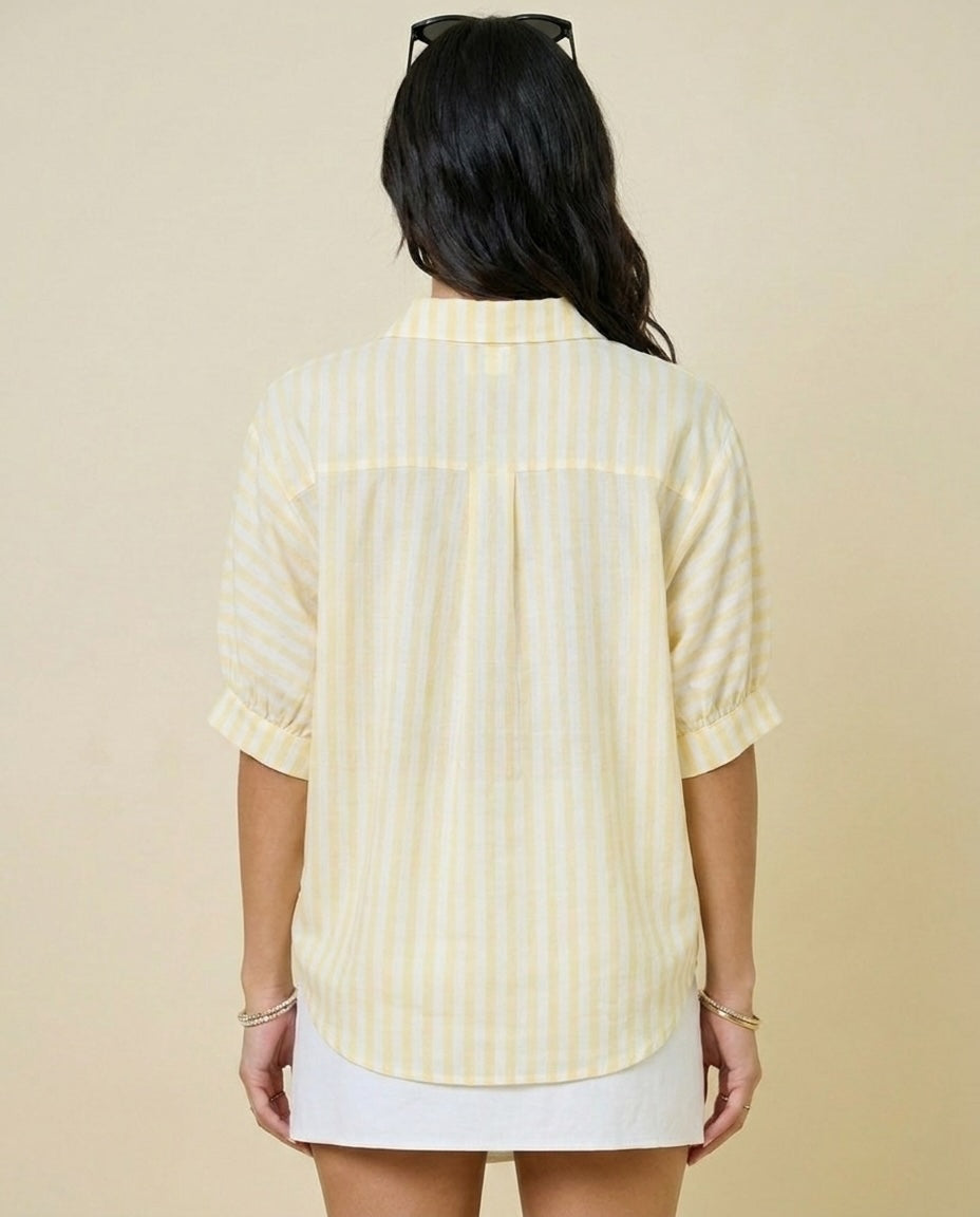 Sunday Stripe Button Down Shirt (detail view 2)
